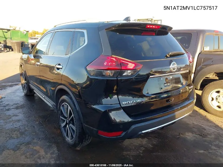 5N1AT2MV1LC757517 2020 Nissan Rogue Sl Intelligent Awd