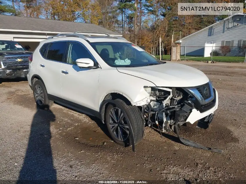 5N1AT2MV1LC794020 2020 Nissan Rogue Sv Intelligent Awd