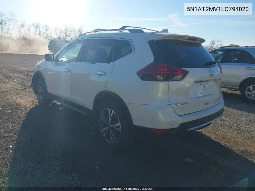 5N1AT2MV1LC794020 2020 Nissan Rogue Sv Intelligent Awd