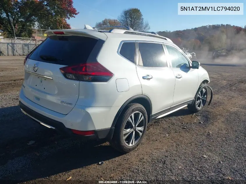 5N1AT2MV1LC794020 2020 Nissan Rogue Sv Intelligent Awd