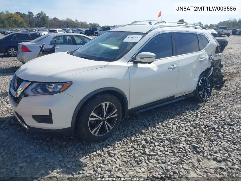 JN8AT2MT1LW003586 2020 Nissan Rogue Sv Fwd