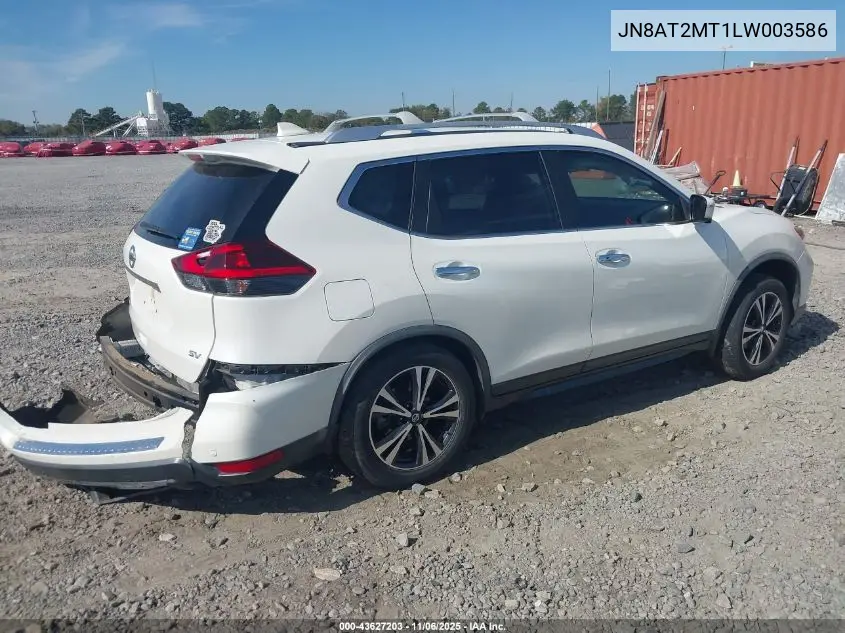 JN8AT2MT1LW003586 2020 Nissan Rogue Sv Fwd