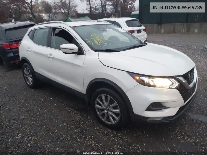 JN1BJ1CW3LW649789 2020 Nissan Rogue Sport Sv Awd Xtronic Cvt