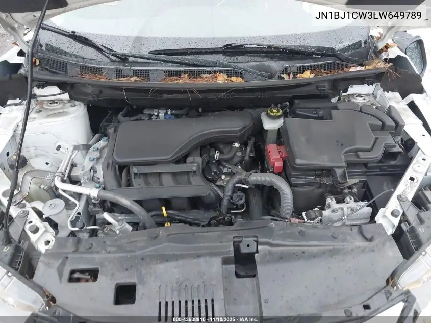JN1BJ1CW3LW649789 2020 Nissan Rogue Sport Sv Awd Xtronic Cvt