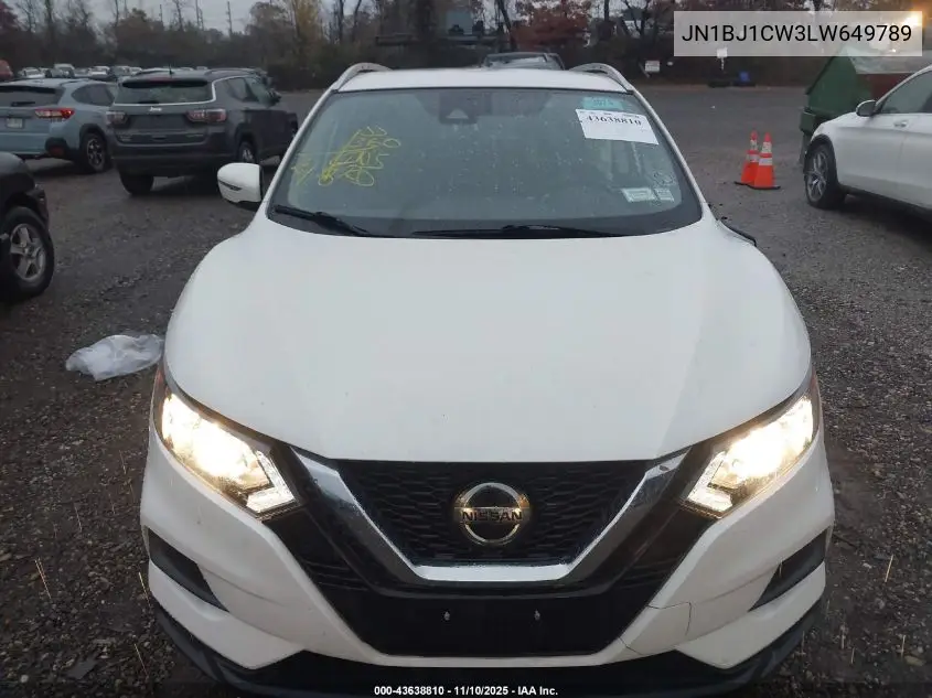 JN1BJ1CW3LW649789 2020 Nissan Rogue Sport Sv Awd Xtronic Cvt