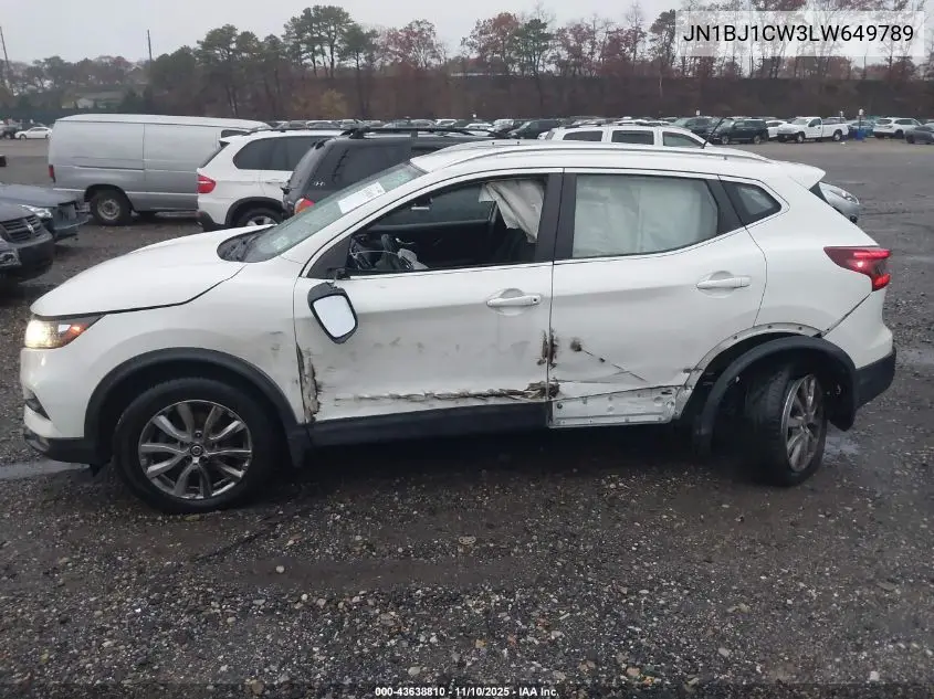 JN1BJ1CW3LW649789 2020 Nissan Rogue Sport Sv Awd Xtronic Cvt