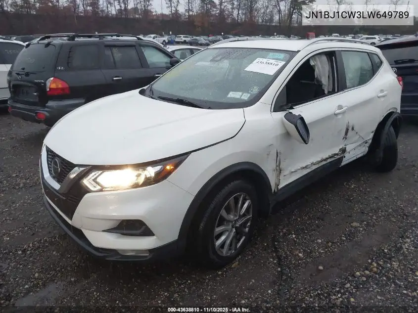 JN1BJ1CW3LW649789 2020 Nissan Rogue Sport Sv Awd Xtronic Cvt
