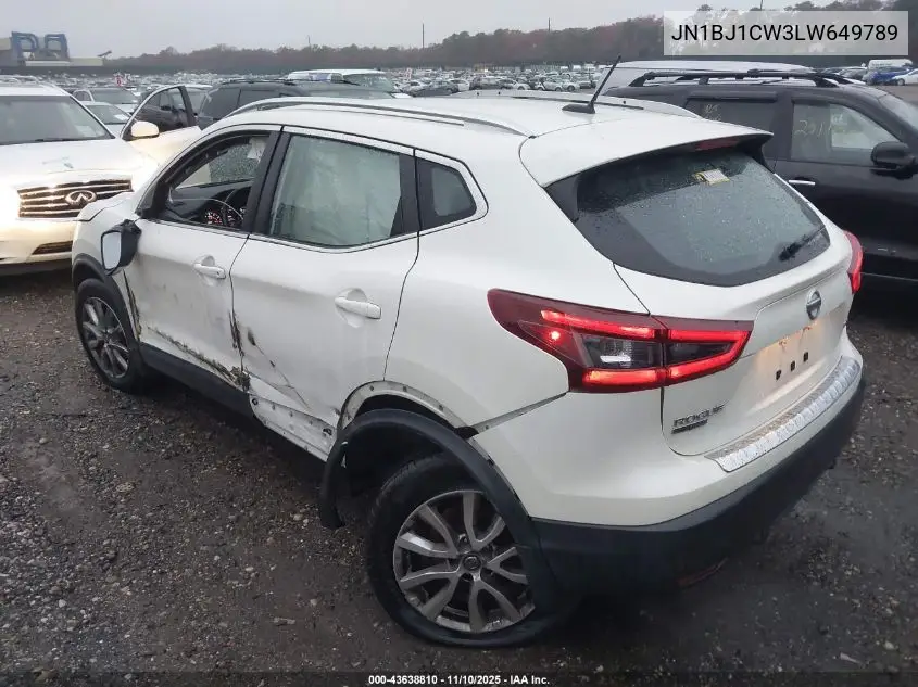 JN1BJ1CW3LW649789 2020 Nissan Rogue Sport Sv Awd Xtronic Cvt