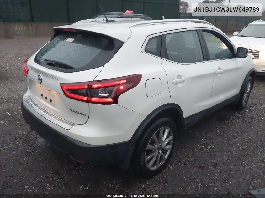 JN1BJ1CW3LW649789 2020 Nissan Rogue Sport Sv Awd Xtronic Cvt