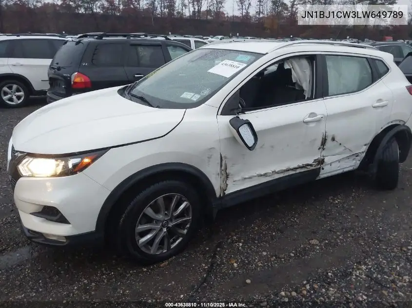 JN1BJ1CW3LW649789 2020 Nissan Rogue Sport Sv Awd Xtronic Cvt