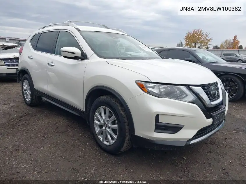 JN8AT2MV8LW100382 2020 Nissan Rogue Sv Intelligent Awd