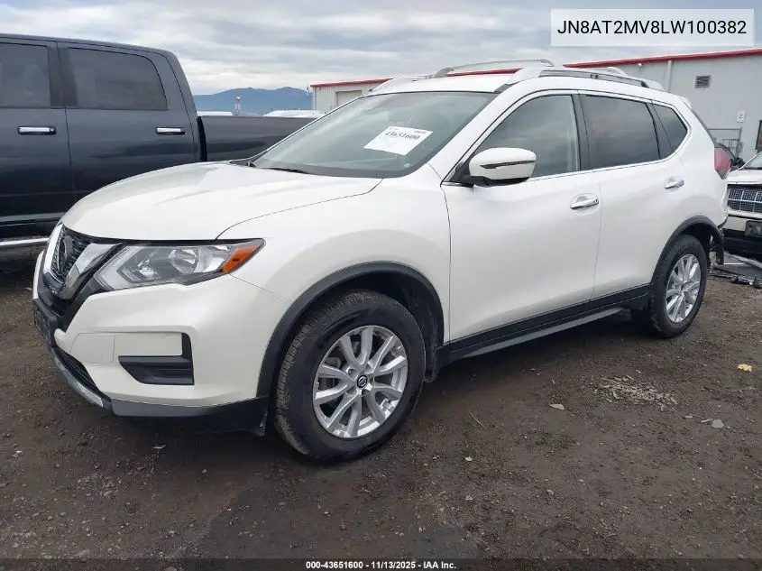 JN8AT2MV8LW100382 2020 Nissan Rogue Sv Intelligent Awd