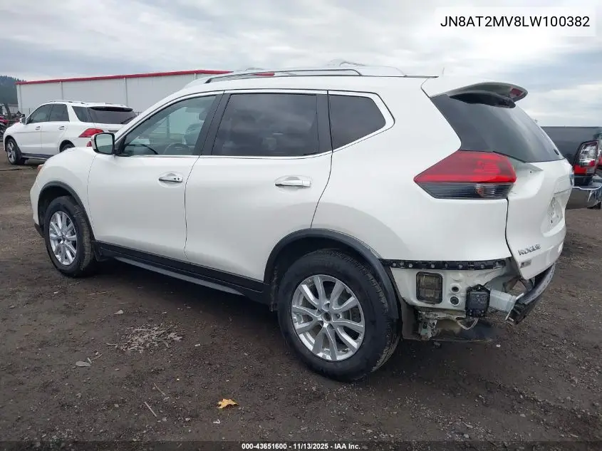 JN8AT2MV8LW100382 2020 Nissan Rogue Sv Intelligent Awd