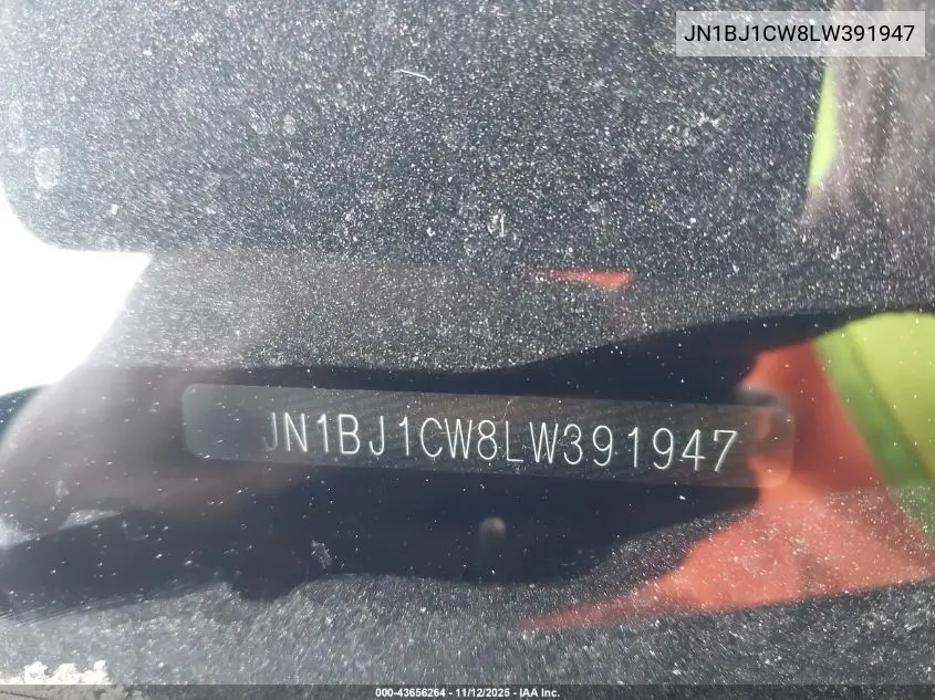 JN1BJ1CW8LW391947 2020 Nissan Rogue Sport Sv Awd Xtronic Cvt