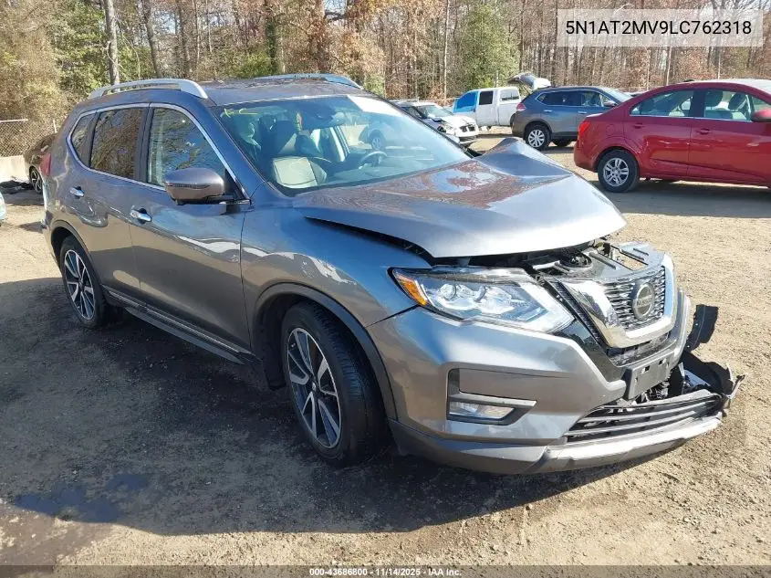 5N1AT2MV9LC762318 2020 Nissan Rogue Sl Intelligent Awd