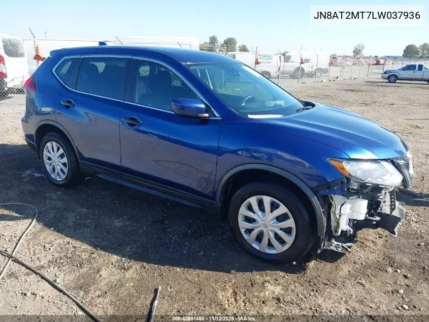 JN8AT2MT7LW037936 2020 Nissan Rogue S Fwd