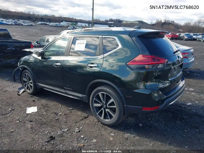 5N1AT2MV5LC768620 2020 Nissan Rogue Sl Intelligent Awd