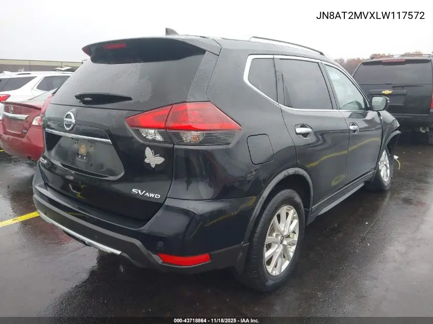 JN8AT2MVXLW117572 2020 Nissan Rogue Sv Intelligent Awd
