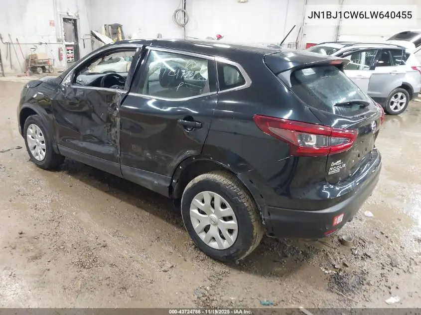 JN1BJ1CW6LW640455 2020 Nissan Rogue Sport S Awd Xtronic Cvt
