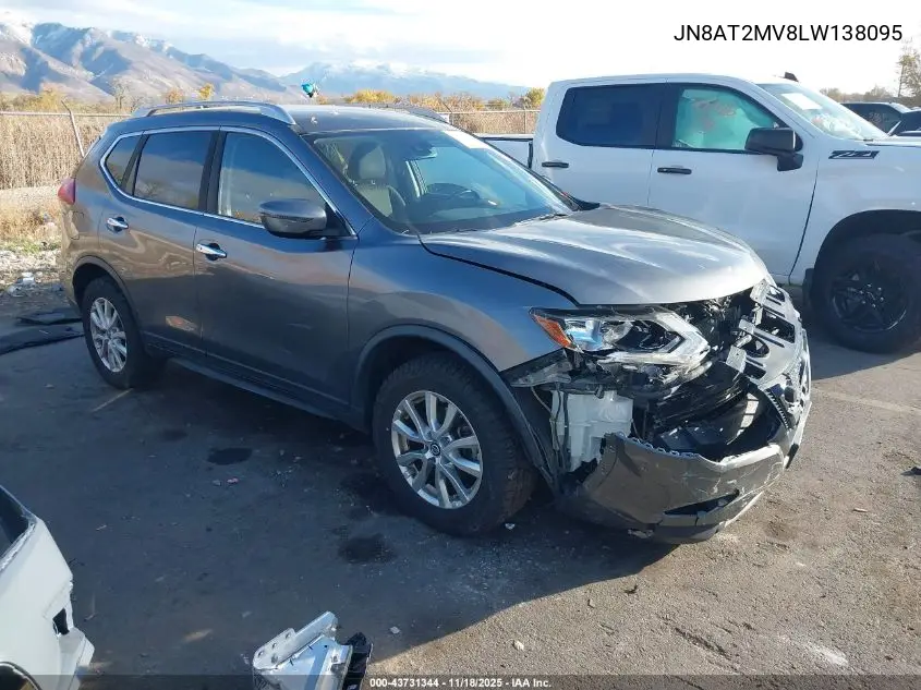 JN8AT2MV8LW138095 2020 Nissan Rogue Sv Intelligent Awd