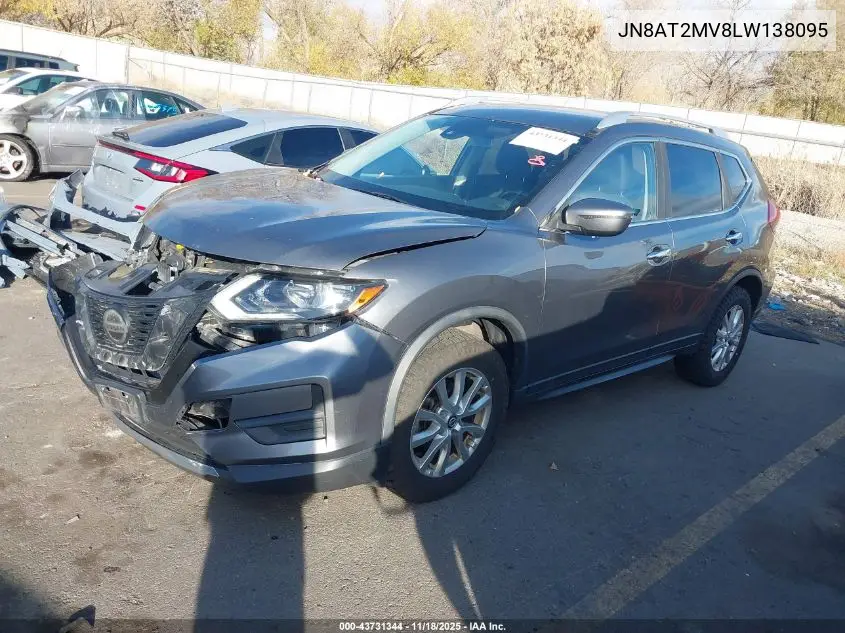 JN8AT2MV8LW138095 2020 Nissan Rogue Sv Intelligent Awd