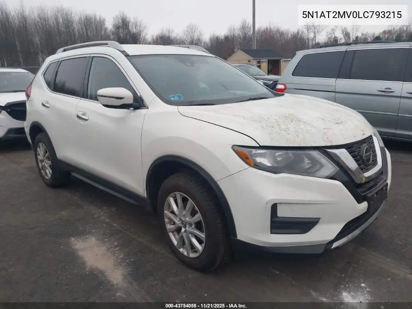 5N1AT2MV0LC793215 2020 Nissan Rogue Sv Intelligent Awd