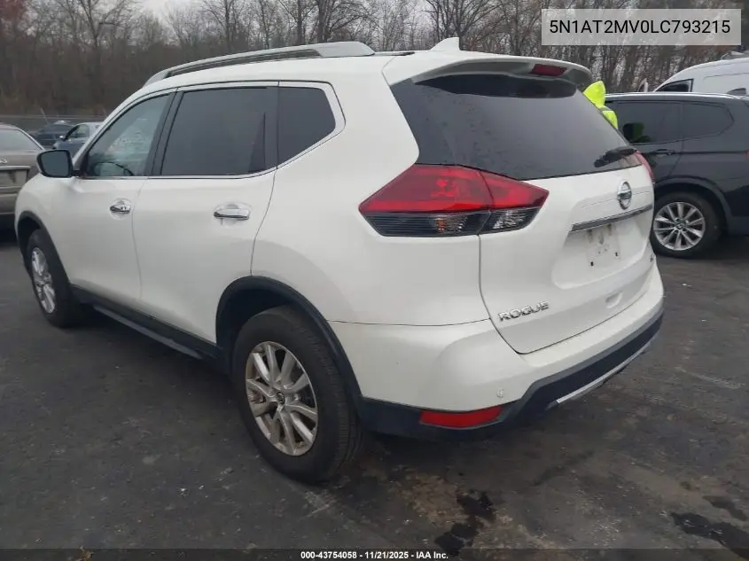 5N1AT2MV0LC793215 2020 Nissan Rogue Sv Intelligent Awd