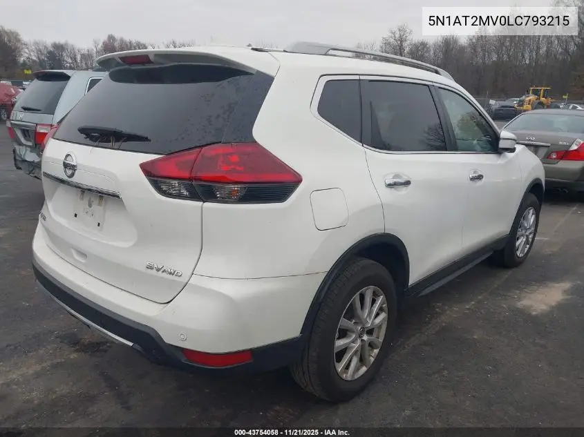 5N1AT2MV0LC793215 2020 Nissan Rogue Sv Intelligent Awd