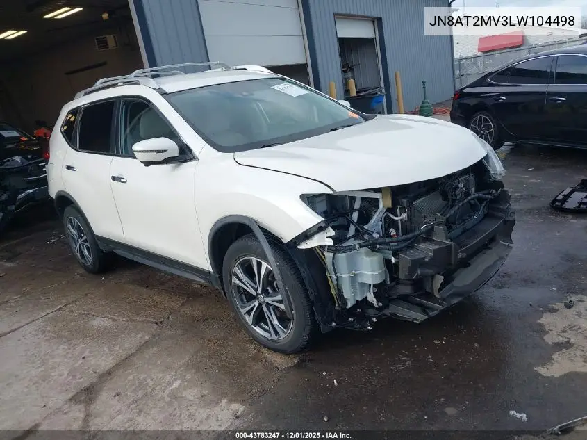 JN8AT2MV3LW104498 2020 Nissan Rogue Sv Intelligent Awd