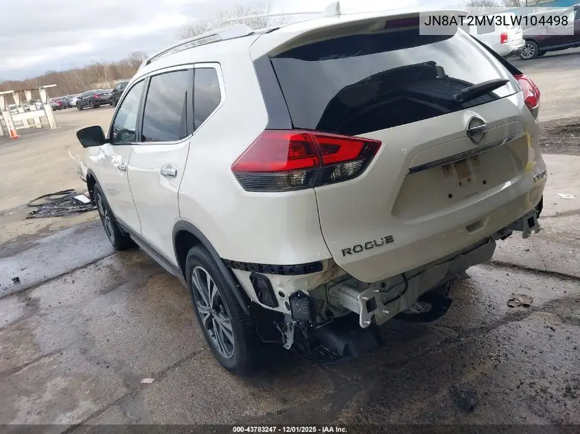 JN8AT2MV3LW104498 2020 Nissan Rogue Sv Intelligent Awd
