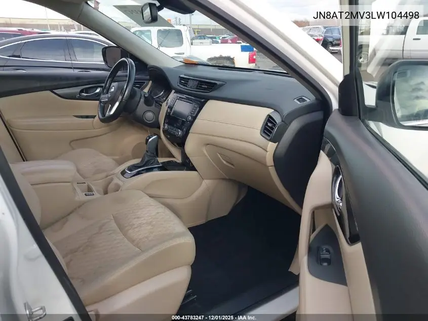 JN8AT2MV3LW104498 2020 Nissan Rogue Sv Intelligent Awd