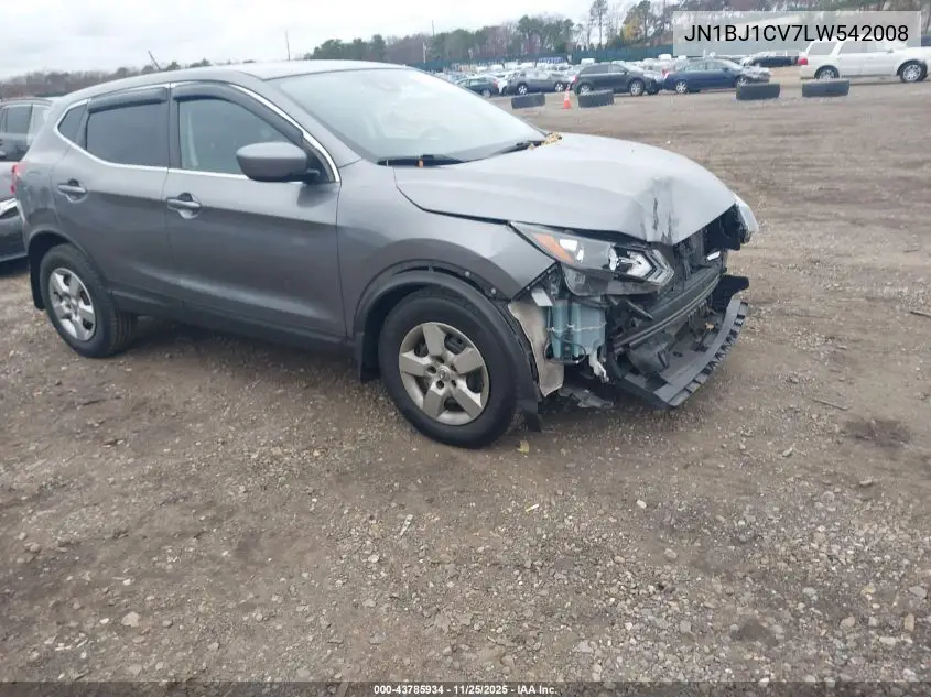 JN1BJ1CV7LW542008 2020 Nissan Rogue Sport S Fwd Xtronic Cvt