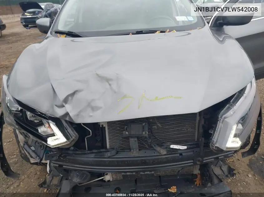 JN1BJ1CV7LW542008 2020 Nissan Rogue Sport S Fwd Xtronic Cvt