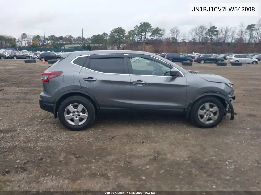 JN1BJ1CV7LW542008 2020 Nissan Rogue Sport S Fwd Xtronic Cvt