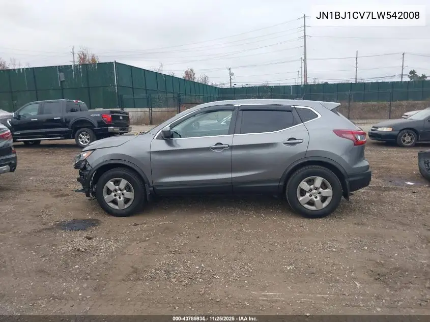 JN1BJ1CV7LW542008 2020 Nissan Rogue Sport S Fwd Xtronic Cvt