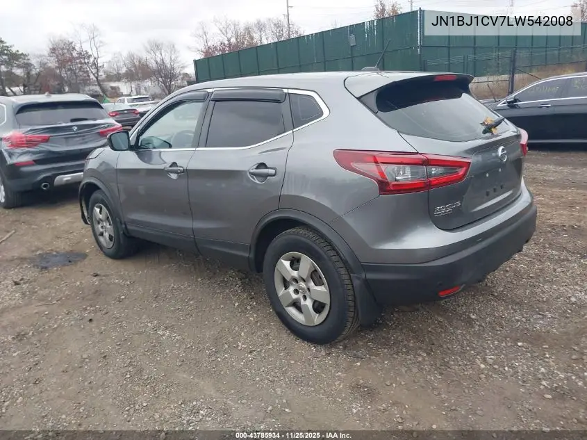 JN1BJ1CV7LW542008 2020 Nissan Rogue Sport S Fwd Xtronic Cvt