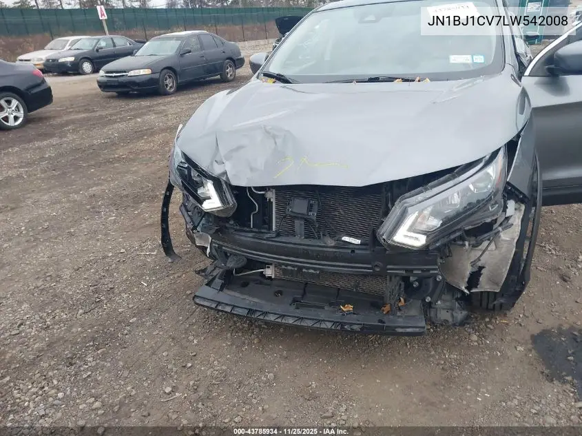 JN1BJ1CV7LW542008 2020 Nissan Rogue Sport S Fwd Xtronic Cvt