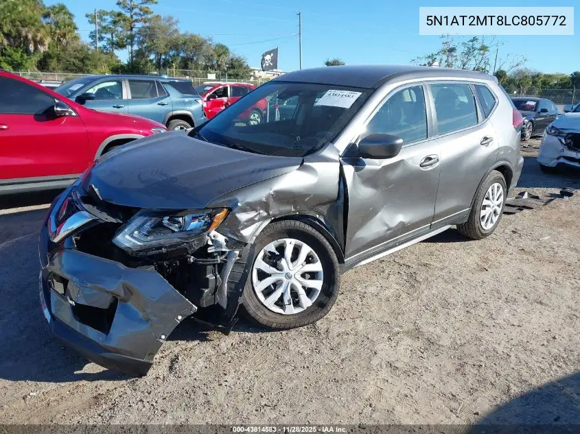 5N1AT2MT8LC805772 2020 Nissan Rogue S Fwd