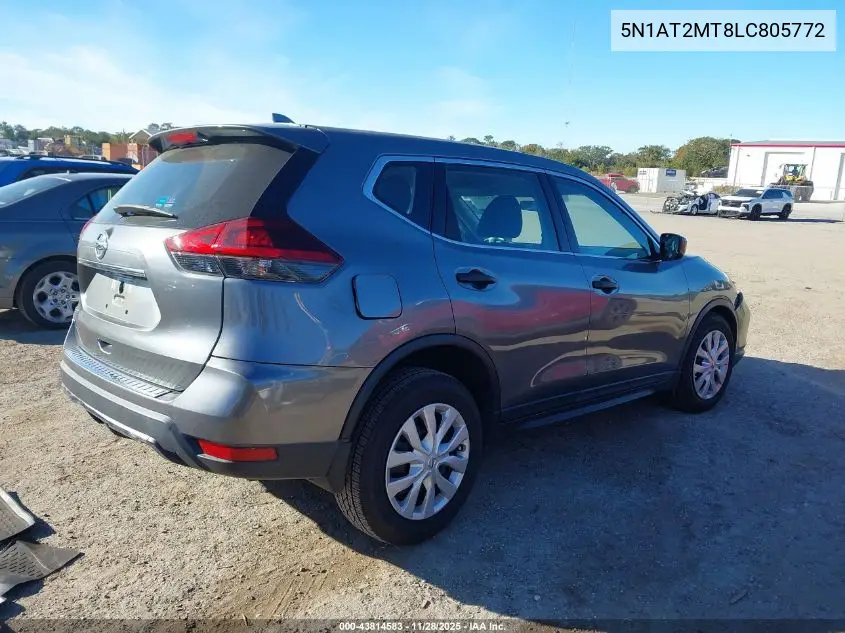5N1AT2MT8LC805772 2020 Nissan Rogue S Fwd