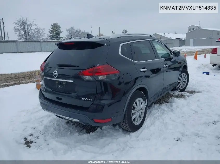 KNMAT2MVXLP514835 2020 Nissan Rogue Sv Intelligent Awd