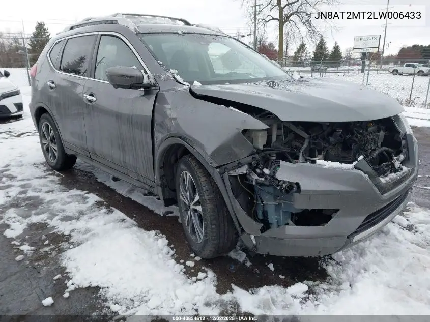 JN8AT2MT2LW006433 2020 Nissan Rogue Sv Fwd