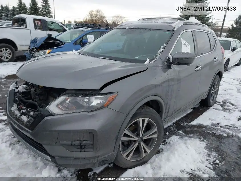 JN8AT2MT2LW006433 2020 Nissan Rogue Sv Fwd