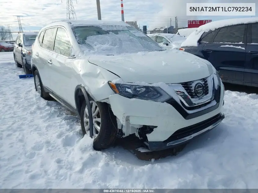 5N1AT2MT1LC792234 2020 Nissan Rogue Sv Fwd