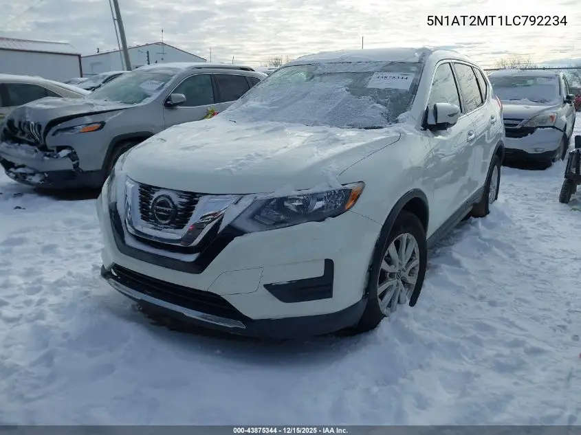 5N1AT2MT1LC792234 2020 Nissan Rogue Sv Fwd