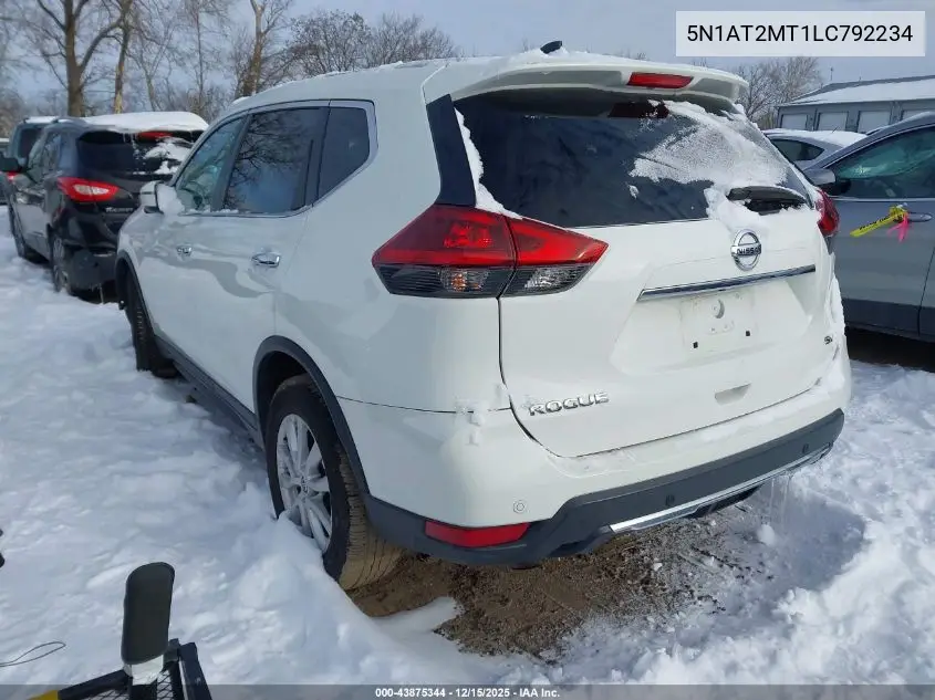 5N1AT2MT1LC792234 2020 Nissan Rogue Sv Fwd
