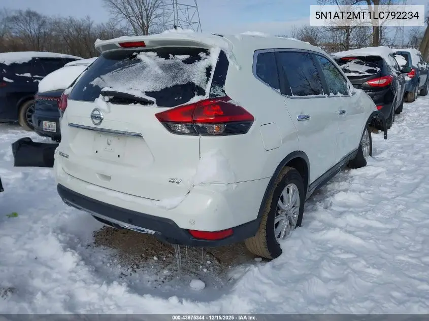 5N1AT2MT1LC792234 2020 Nissan Rogue Sv Fwd