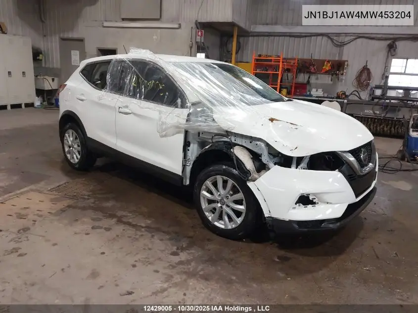 JN1BJ1AW4MW453204 2021 Nissan Rogue Sport S