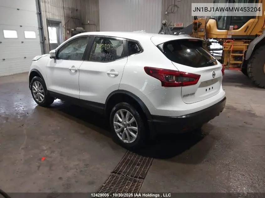 JN1BJ1AW4MW453204 2021 Nissan Rogue Sport S