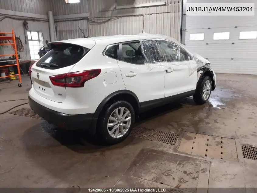 JN1BJ1AW4MW453204 2021 Nissan Rogue Sport S