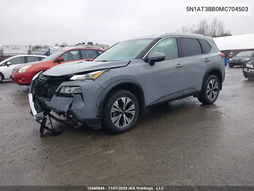 5N1AT3BB0MC704503 2021 Nissan Rogue